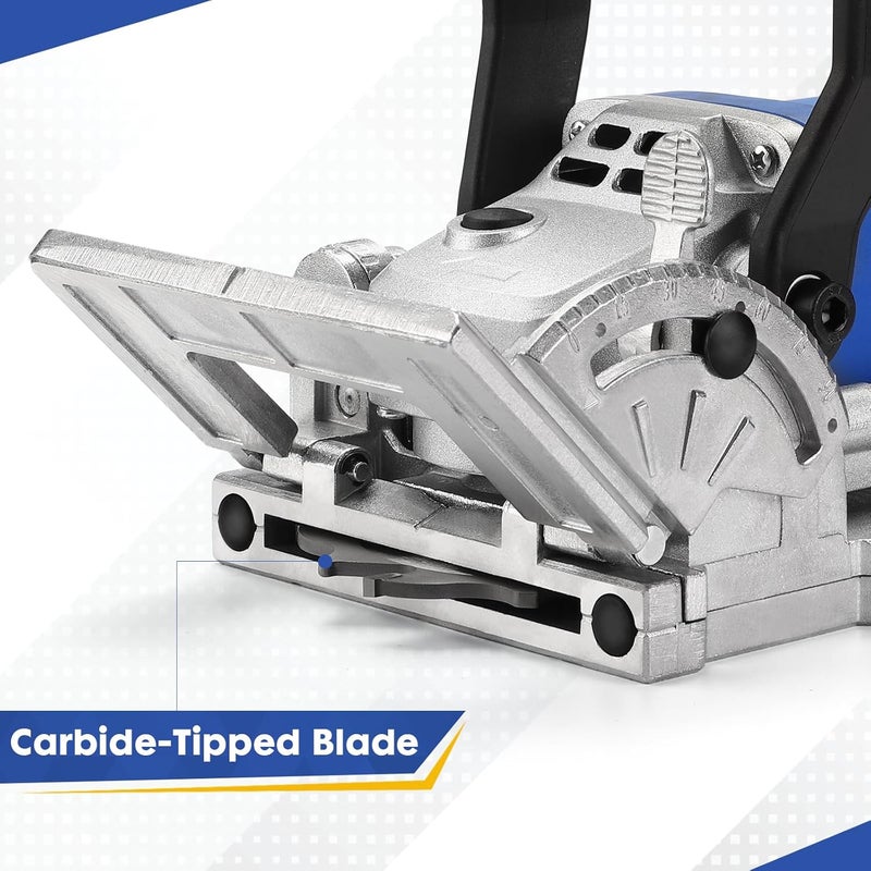 igooo Biscuit Joiner Plate Jointer, 4" Tungsten Carbide Tipped Blade, 120V 60Hz 760W, Model BJ760 - Image 4